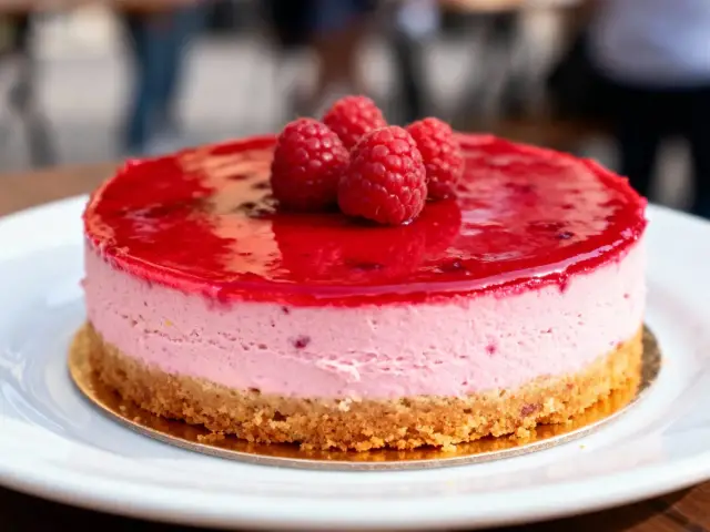 entremets à la framboise