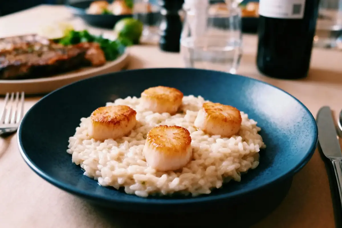 risotto aux saint-jacques