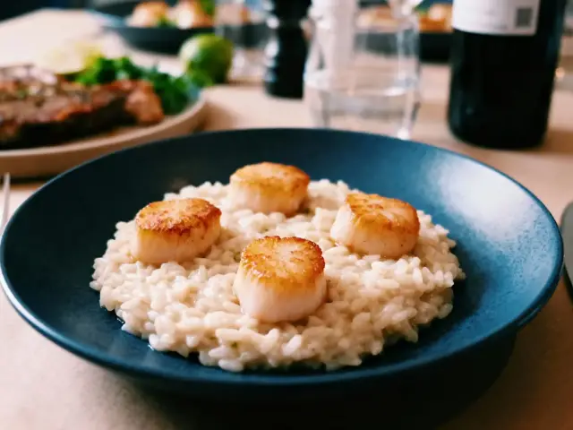 risotto aux saint-jacques